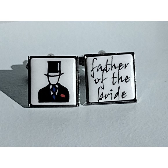 Father of the Bride Cufflinks - Picture 1 of 2